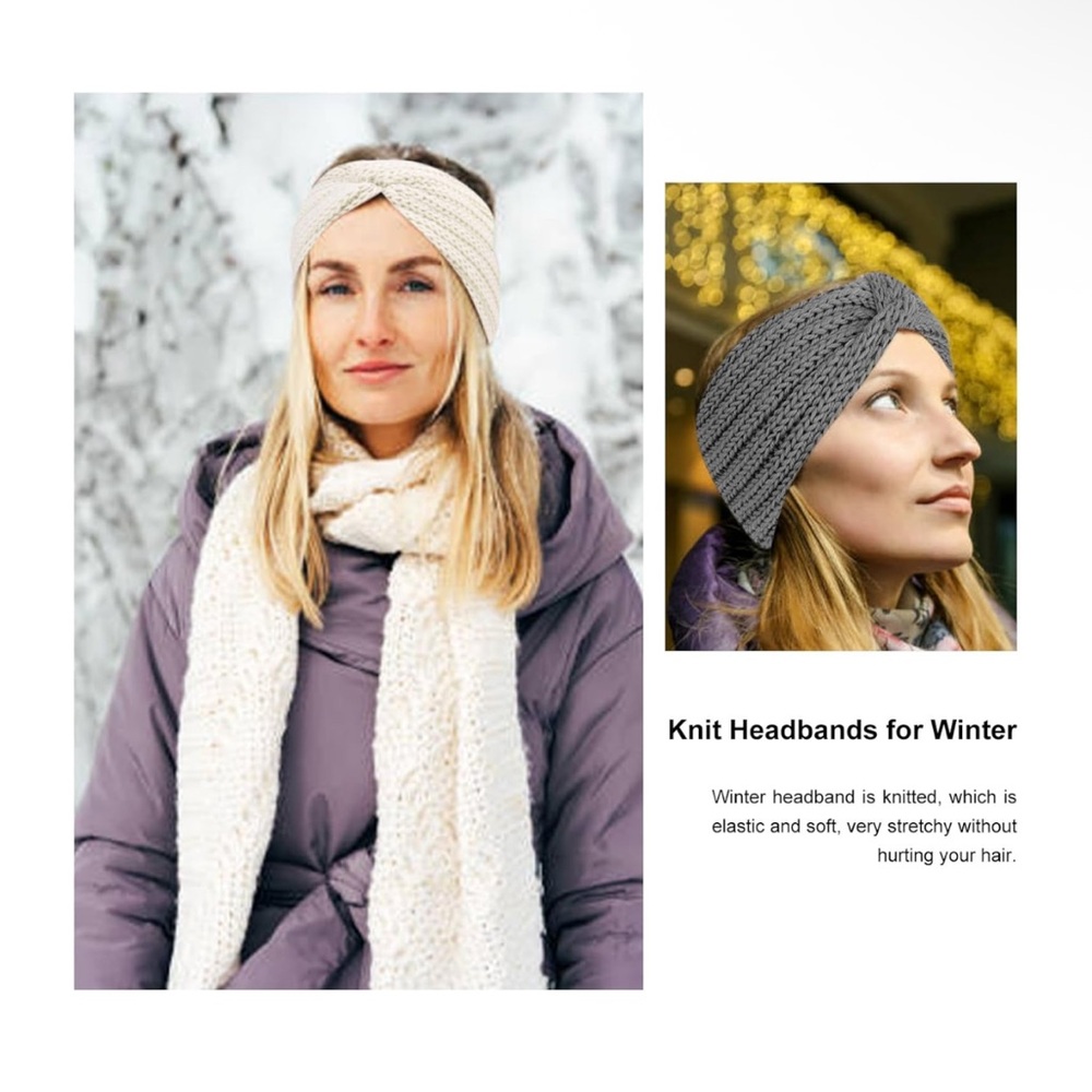 Handmade Knit Twist Ear Warmer Headband (NEW) - Picture 5 of 6